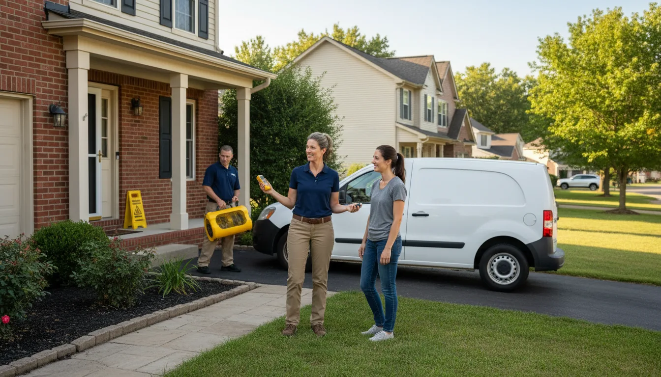 Residential water damage restoration in Boncarbo, CO